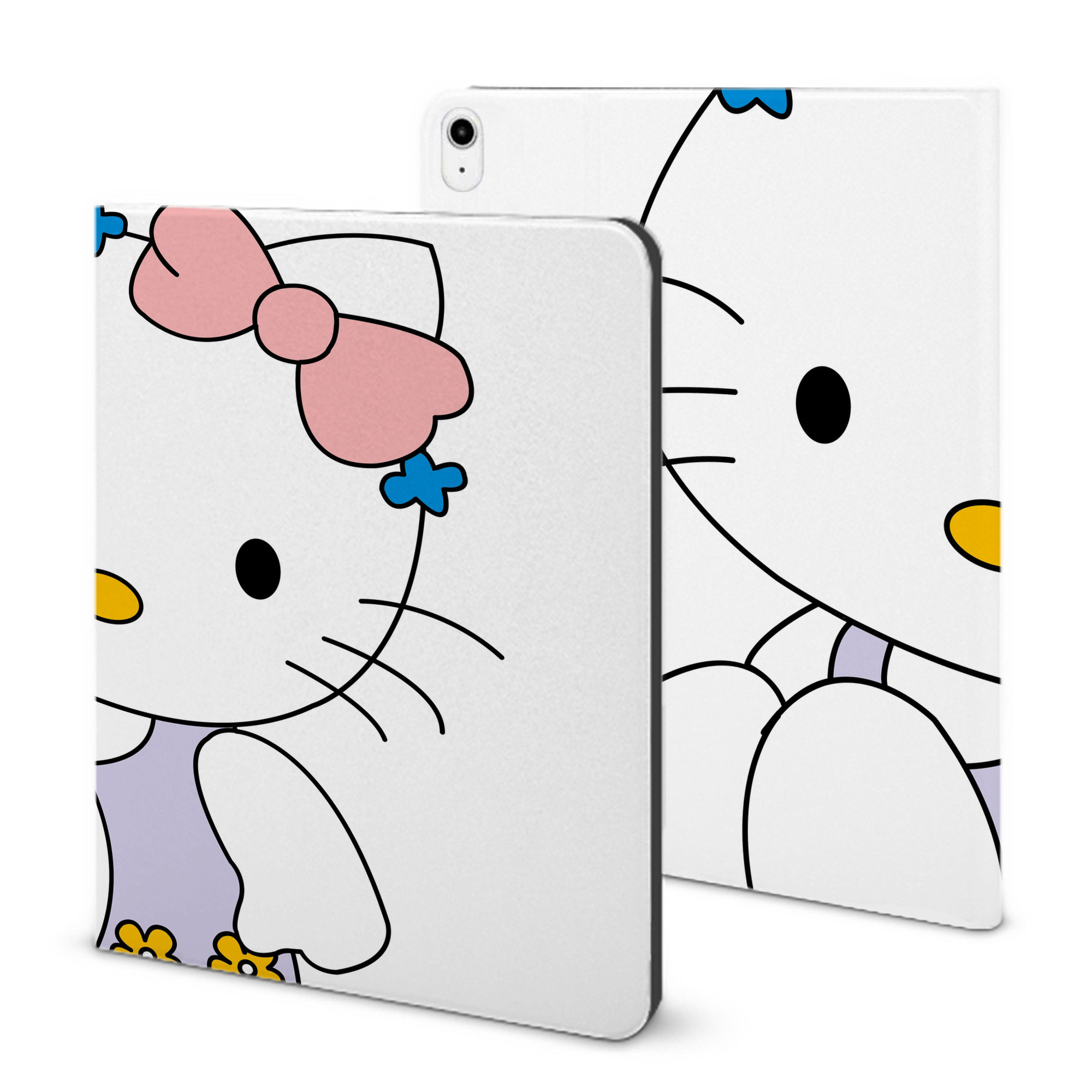（画像用） Hello Kitty ハローキティ IPadケース ペンホルダー付き ブックスタイルデザイン